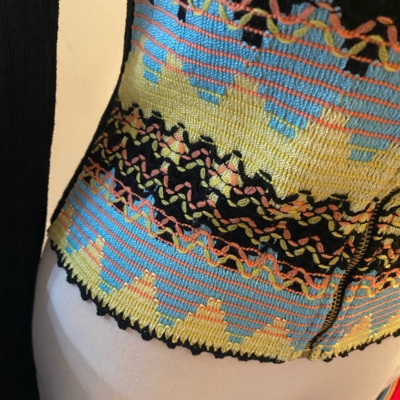 Vintage CHRISTIAN LACROIX,BAZAR abstract pattern,cardigan sweater like new - Picture 10 of 15